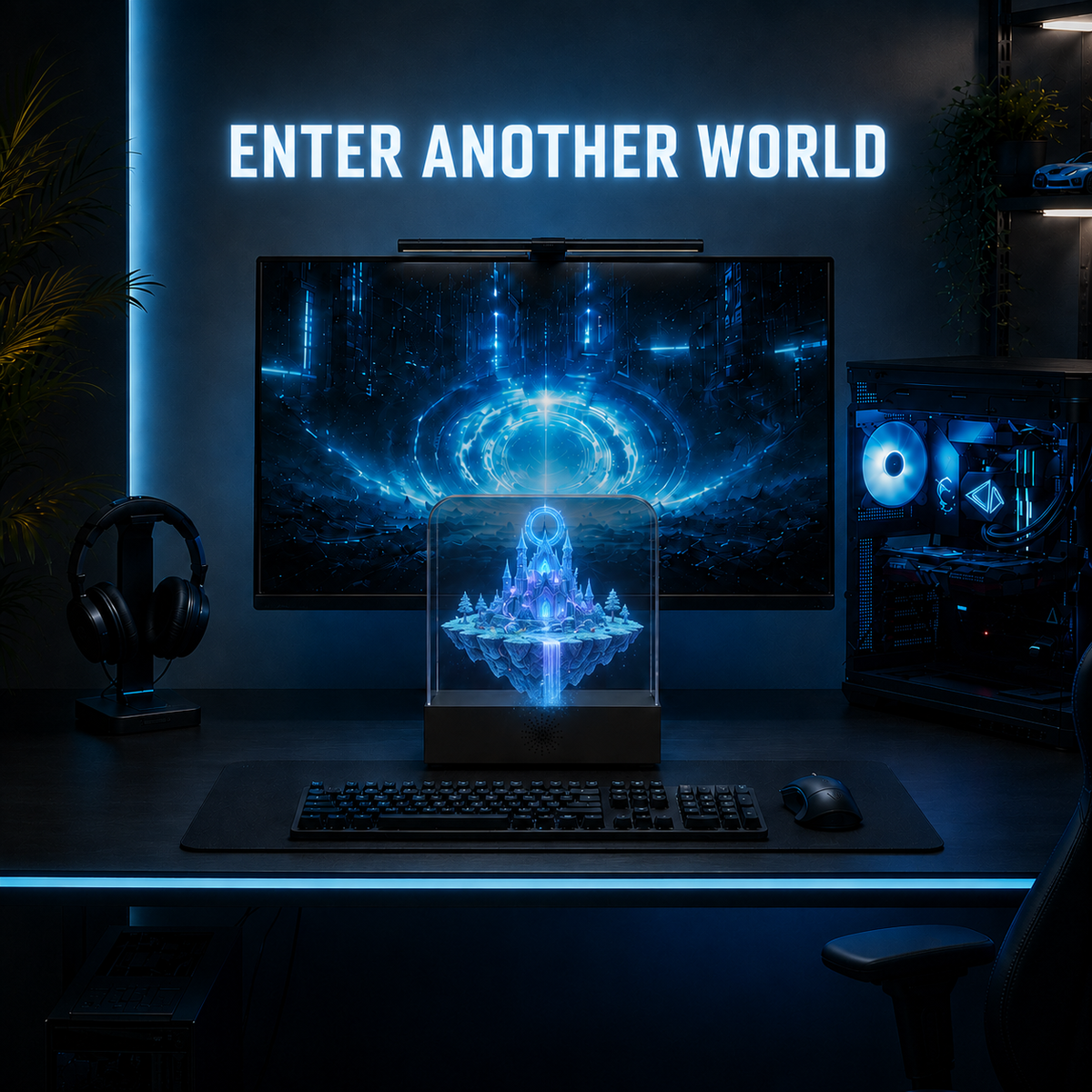 3D Hologram Fan with case