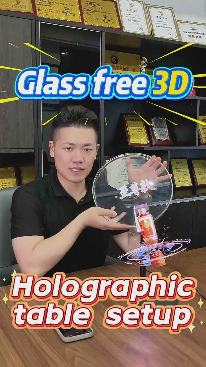 3D Hologram Fan 30cm Desktop